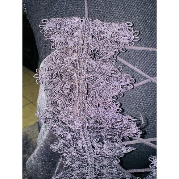 Cami NYC The Charlie Y2K Grey Silk Lace Tank Top Revolve Size S Fairy Whimsygoth - Picture 7 of 7